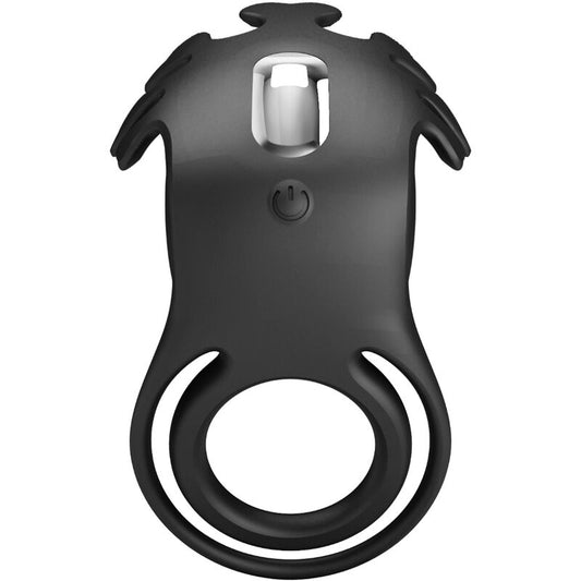 PRETTY LOVE - RUBEN VIBRATOR RING 7 VIBRATIONS BLACK SILICONE - 1