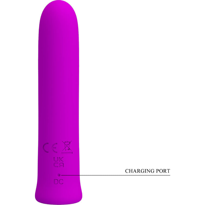 PRETTY LOVE - CURTIS MINI SUPER POWER VIBRATOR 12 VIOLET SILICONE VIBRATIONS - 2