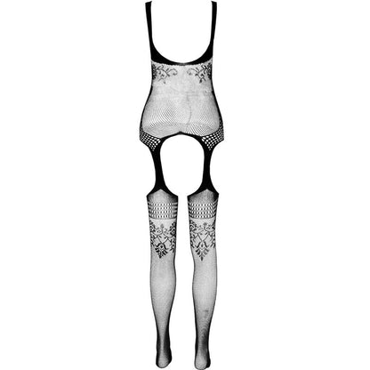 PASSION - ECO COLLECTION BODYSTOCKING ECO BS008 WHITE - RED - 11