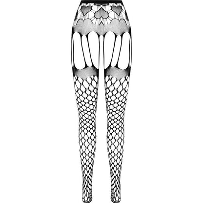 PASSION - ECO COLLECTION BODYSTOCKING ECO S009 BLACK - WHITE - 13