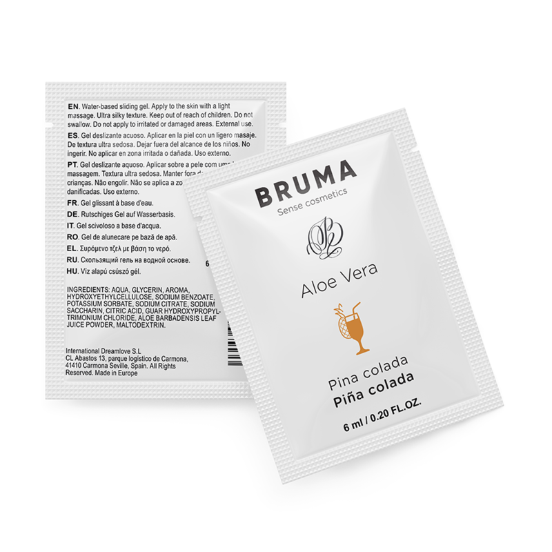 BRUMA - 6 ML DESLIZING GEL WITH ALOE VERA PIÑA COLADA TASTE