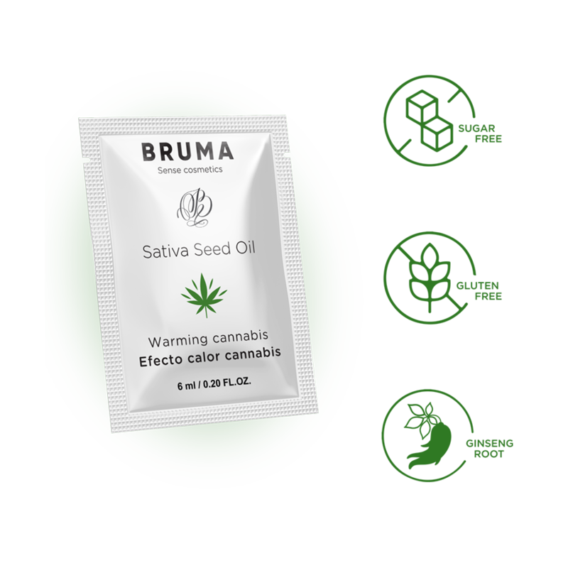 BRUMA - 6 ML DESLIZING GEL WITH ACEITE DE SEMILLA EFFECT HEAT TASTE CANNABIS