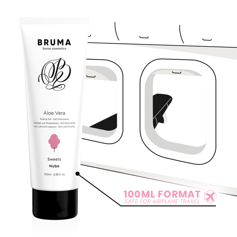 BRUMA - DESLIZING GEL WITH ALOE VERA SABOR A NUBE 100 ML