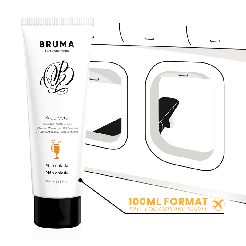 BRUMA - DESLIZING GEL WITH ALOE VERA PIÑA COLADA TASTE 100 ML