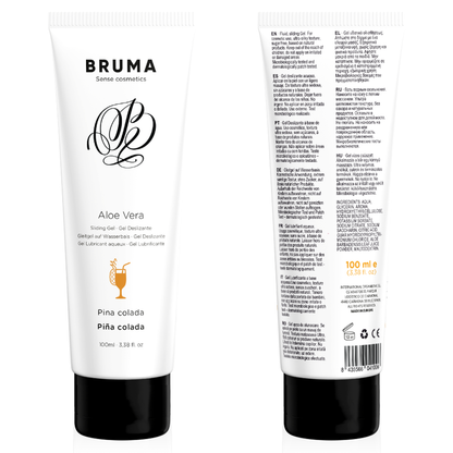 BRUMA - DESLIZING GEL WITH ALOE VERA PIÑA COLADA TASTE 100 ML