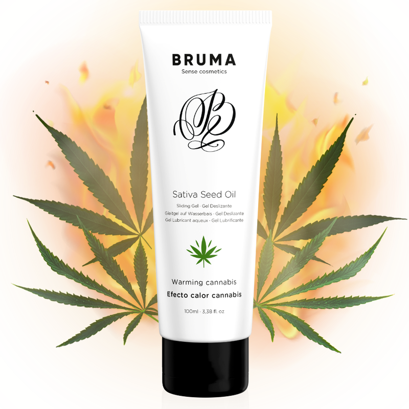 BRUMA - DESLIZING GEL WITH ACEITE DE SEMILLA EFFECT HEAT TASTE CANNABIS 100 ML