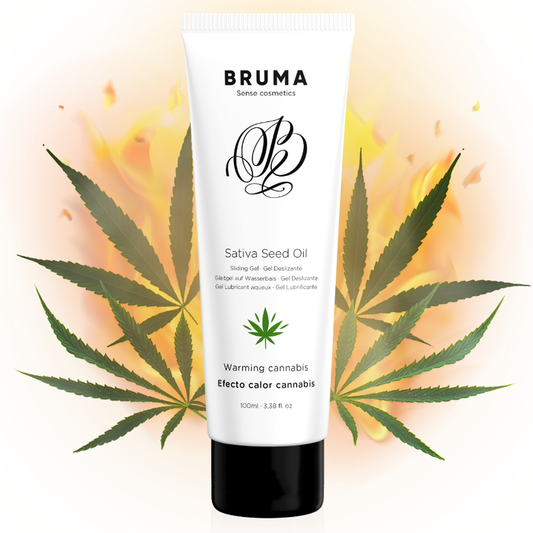 BRUMA - DESLIZING GEL WITH ACEITE DE SEMILLA EFFECT HEAT TASTE CANNABIS 100 ML