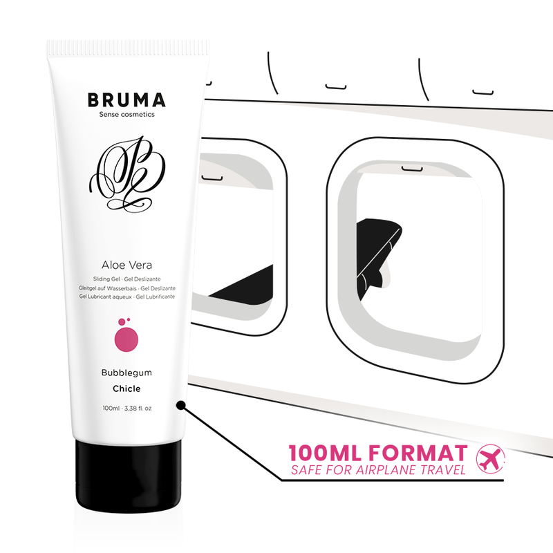 BRUMA - DESLIZING GEL WITH ALOE VERA SABOR A CHICLE 100 ML