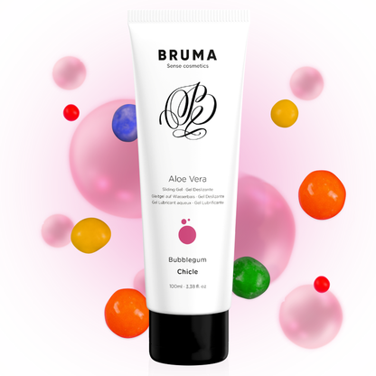 BRUMA - DESLIZING GEL WITH ALOE VERA SABOR A CHICLE 100 ML