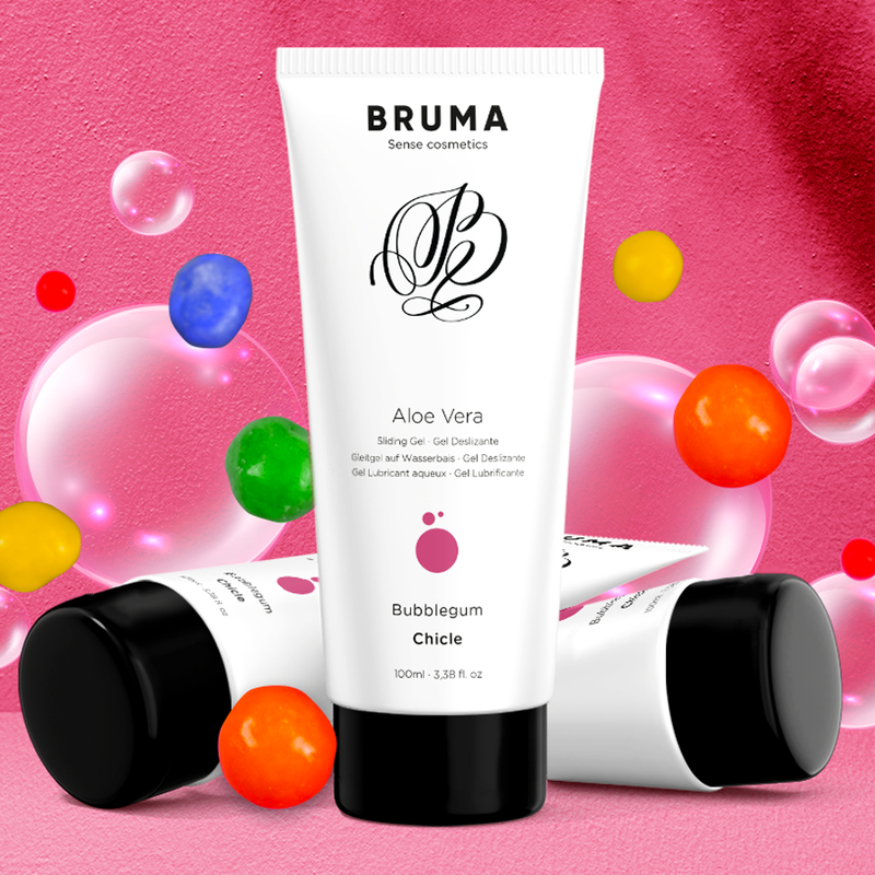 BRUMA - DESLIZING GEL WITH ALOE VERA SABOR A CHICLE 100 ML