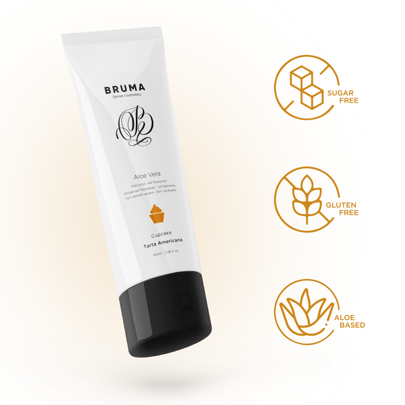 BRUMA - DESLIZING GEL WITH ALOE VERA AMERICAN TART FLAVOR 100 ML
