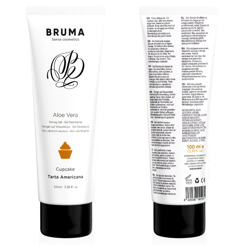 BRUMA - DESLIZING GEL WITH ALOE VERA AMERICAN TART FLAVOR 100 ML