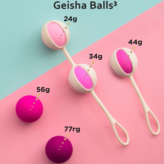 G-VIBE - SET 5 BOULES DE GEISHA 3 ROSE