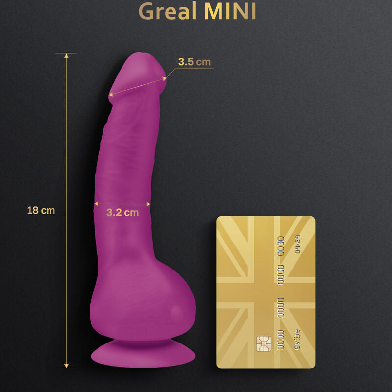 G-VIBE - GREAL MINI FUCHSIA SILICONE VIBRATOR DILDO - 2