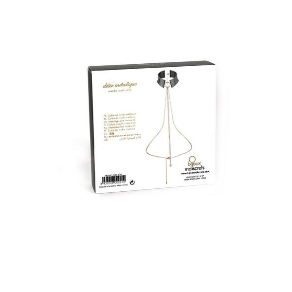 BIJOUX - DÉSIR MÉTALLIQUE BLACK METALLIC NECKLACE - 4