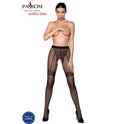 PASSION - TIOPEN 016 BLACK TIGHTS 3/4 20 DEN - 1/2 - 5