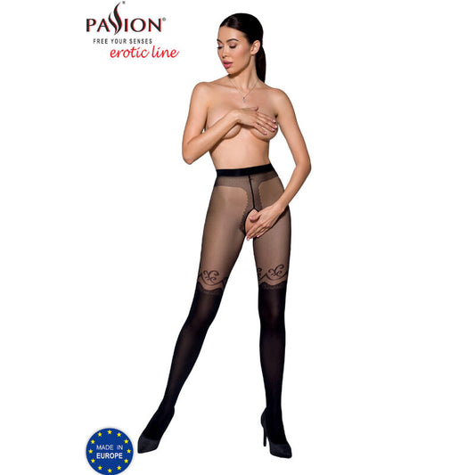 PASSION - TIOPEN 012 BLACK TIGHTS 3/4 20/40 DEN - 1/2 - 1