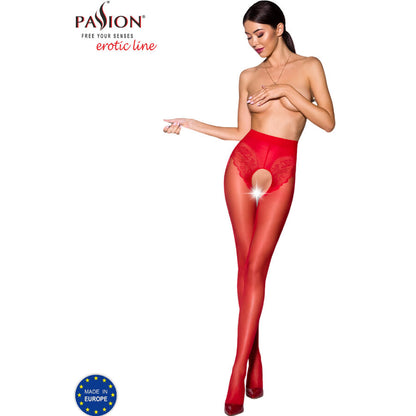 PASSION - TIOPEN 006 RED TIGHTS 1/2 30 DEN - 1/2 / RED - 12