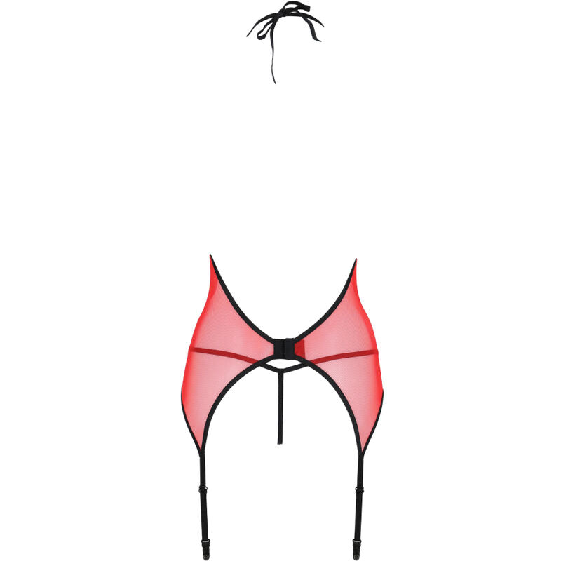 PASSION - PEONIA CORSET EROTIC LINE RED L/XL - 3