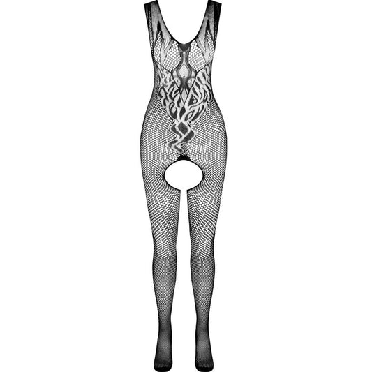 PASSION - BS098 WHITE BODYSTOCKING ONE SIZE - 1