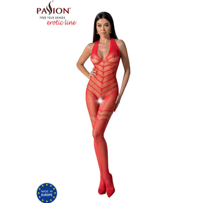 PASSION - BS100 WHITE BODYSTOCKING ONE SIZE - BLACK - 13