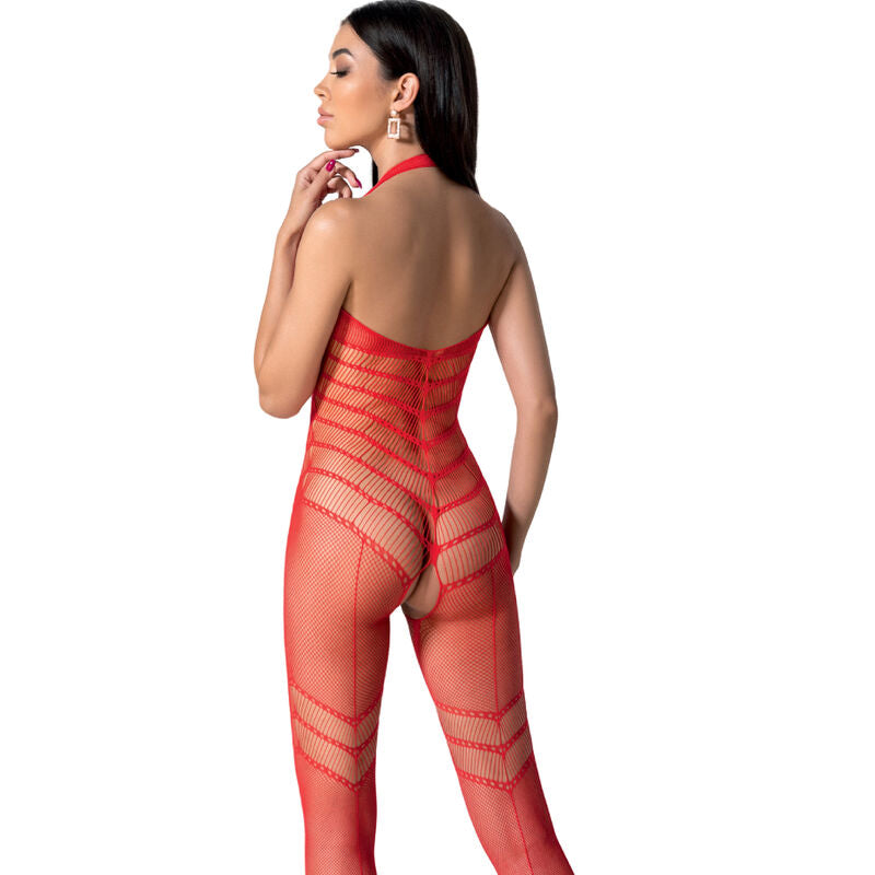 PASSION - BS100 WHITE BODYSTOCKING ONE SIZE - BLACK - 12