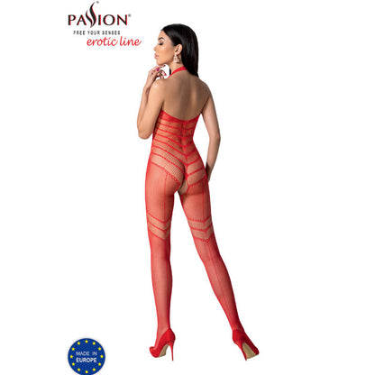 PASSION - BS100 WHITE BODYSTOCKING ONE SIZE - BLACK - 11