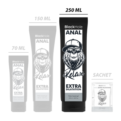 BLACK HOLE - WATER BASE GEL ANAL DILATION 250 ML - 6