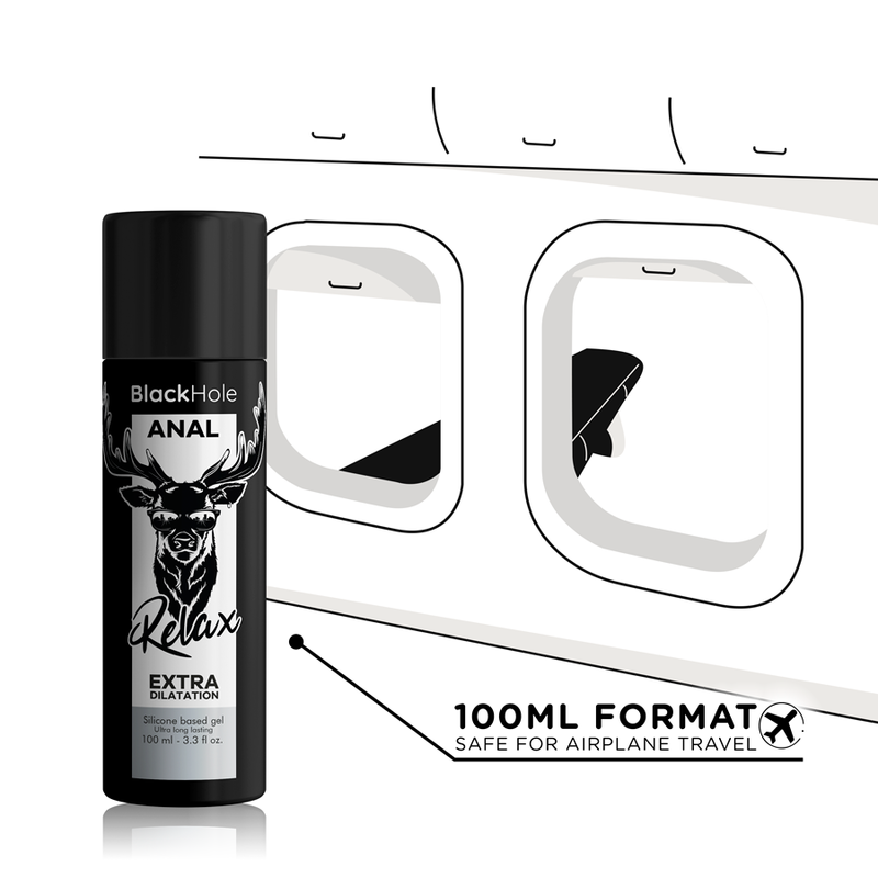 BLACK HOLE - GEL SILICONE BASE ANAL DILATION 100 ML - 3