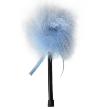 SECRETPLAY - LIGHT BLUE MARABOU DUSTER - 1