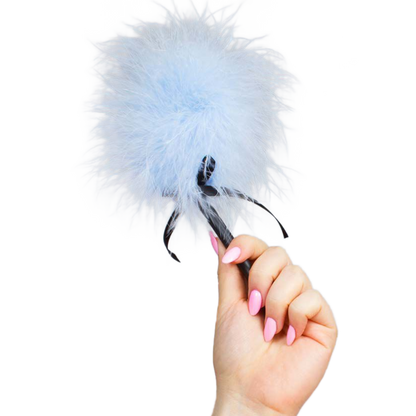 SECRETPLAY - LIGHT BLUE MARABOU DUSTER - 3