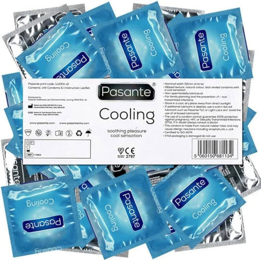 PASANTE - CONDOMS COOLING EFFECT BAG 144 UNITS - 1
