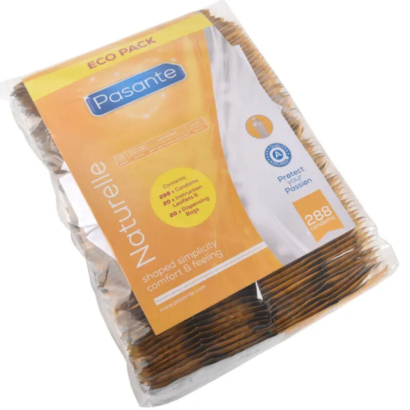 PASANTE - ECO PACK NATURELLE CONDOMS BAG 288 UNITS