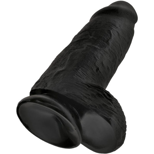 KING COCK - CHUBBY REALISTIC PENIS 23 CM BLACK - 1
