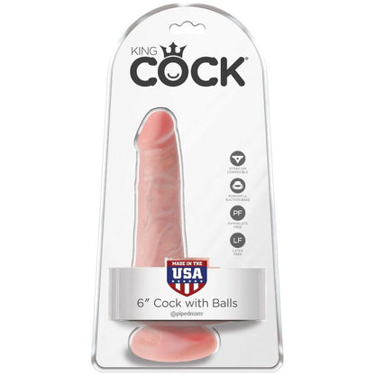 KING COCK - REALISTIC PENIS WITH BALLS 13.5 CM LIGHT - 6