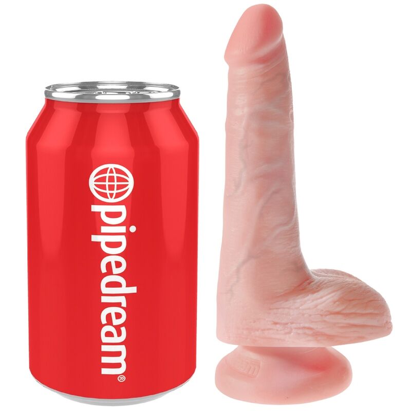 KING COCK - REALISTIC PENIS WITH BALLS 13.5 CM LIGHT - 5