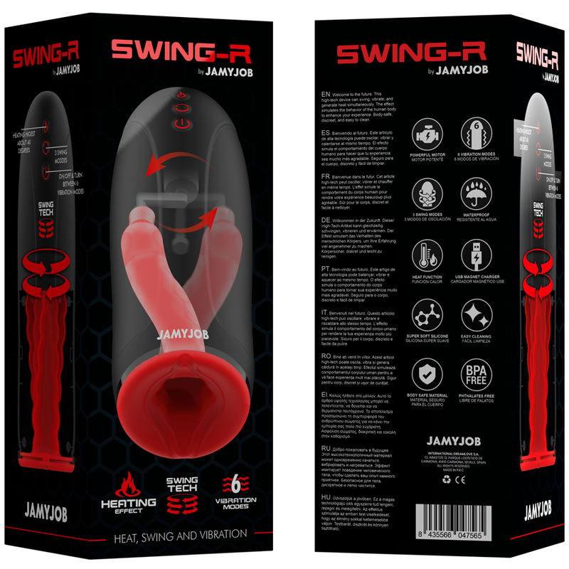 JAMYJOB - SWING-R HEATING EFFECT, SWING TECH AND VIBRATING MASTURBATOR