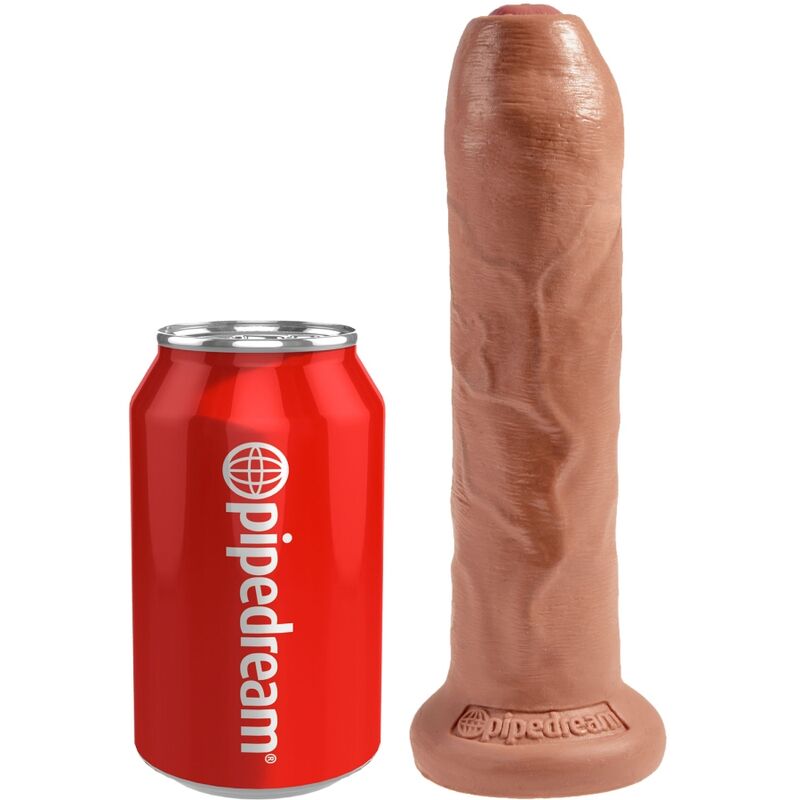 KING COCK - UNCUT REALISTIC PENIS 17.8 CM CARAMEL - 2