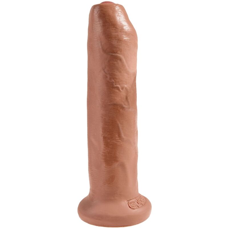 KING COCK - UNCUT REALISTIC PENIS 17.8 CM CARAMEL - 3