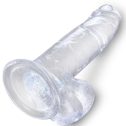 KING COCK - CLEAR REALISTIC PENIS WITH BALLS 15.2 CM TRANSPARENT - 4