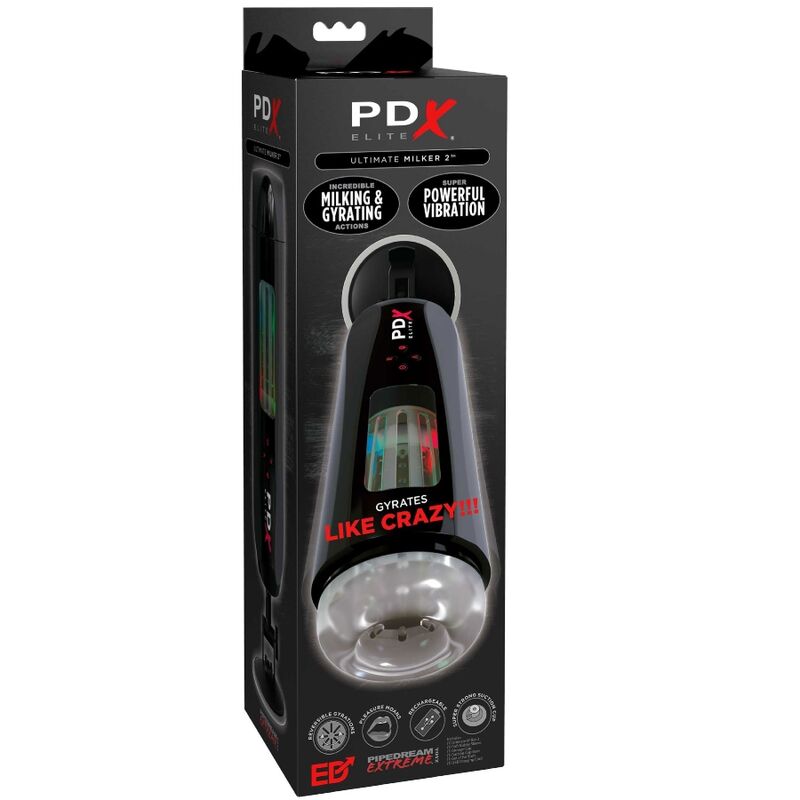 PDX ELITE - STROKER ULTIMATE MILKER 2 ROTATING AND VIBRATOR