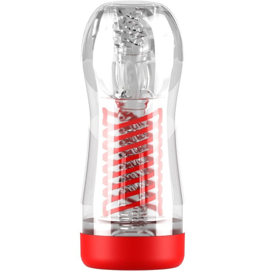PDX ELITE - STROKER VIEWTUBE 2 CLEAR SPIRAL COMPRESSION