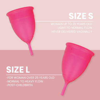 INTIMICHIC - MEDICAL GRADE SILICONE MENSTRUAL CUP - SIZE L