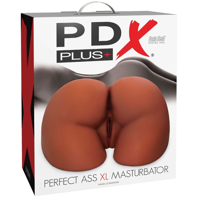 PDX PLUS - PERFECT ASS XL DOUBLE ENTRY BROWN MASTURBATOR - 1