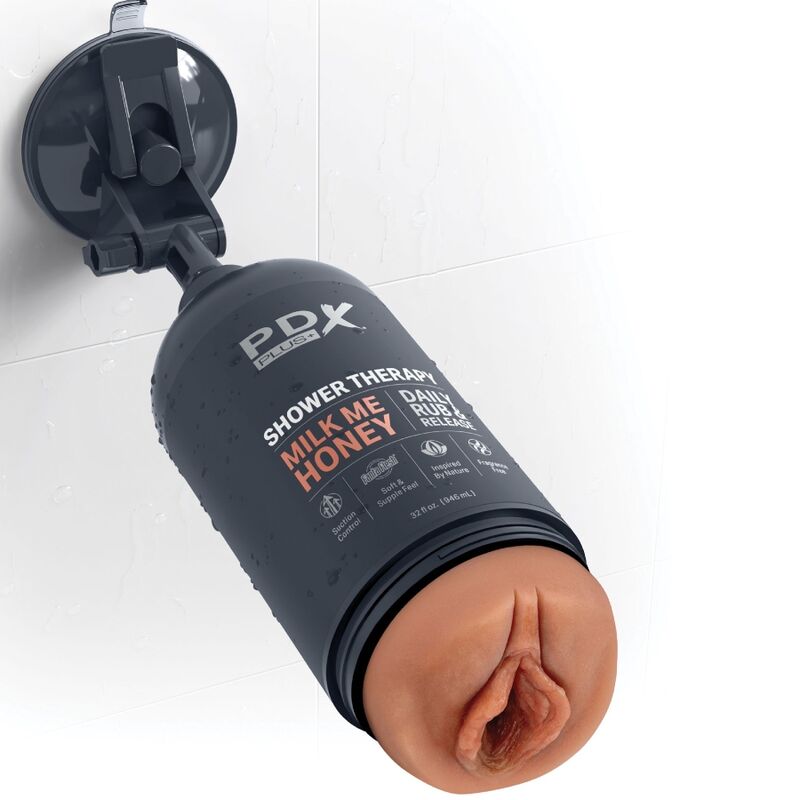 PDX PLUS - STROKER MASTURBATOR DISCREET DESIGN OF THE MILK ME HONEY CANDY SHAMPOO BOTTLE