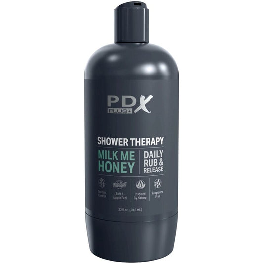 PDX PLUS - STROKER MASTURBATOR DISCREET DESIGN OF MILK ME HONEY SHAMPOO BOTTLE - 1