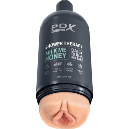PDX PLUS - STROKER MASTURBATOR DISCREET DESIGN OF MILK ME HONEY SHAMPOO BOTTLE - 2