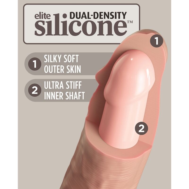 KING COCK - ELITE REALISTIC SILICONE DILDO 28 CM - 3