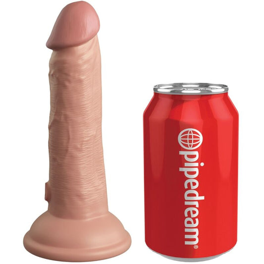 KING COCK - ELITE REALISTIC DILDO VIBRATING & SILICONE 15.2 CM - 1