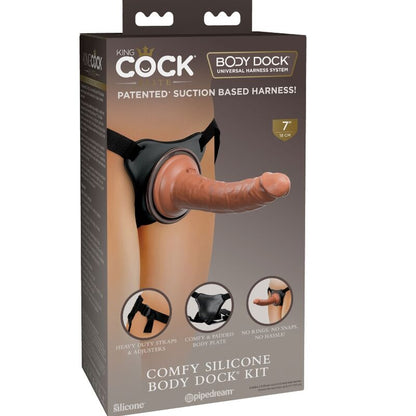 KING COCK - ELITE COMFY ADJUSTABLE HARNESS WITH DILDO 17.8 CM - 3